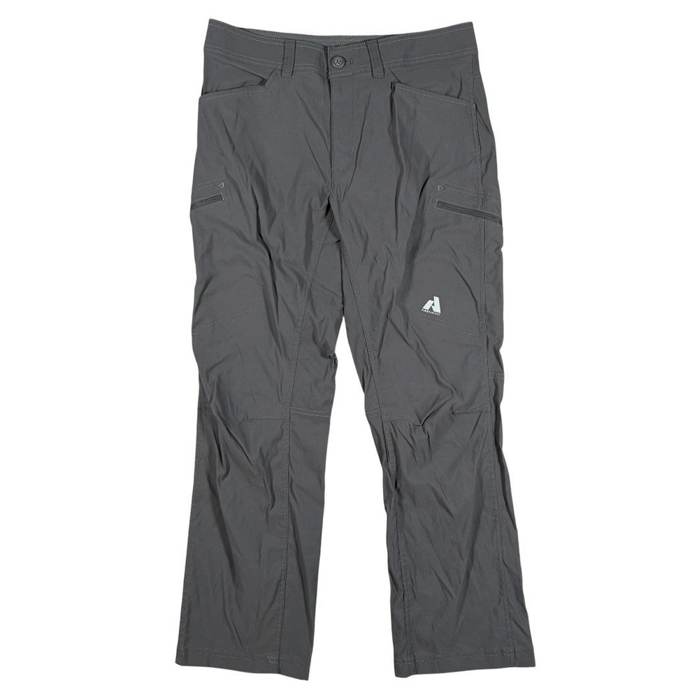 Eddie Bauer Pants Mens 32x30(29) Gray Cargo Stretch First Ascent Outdoor Travel